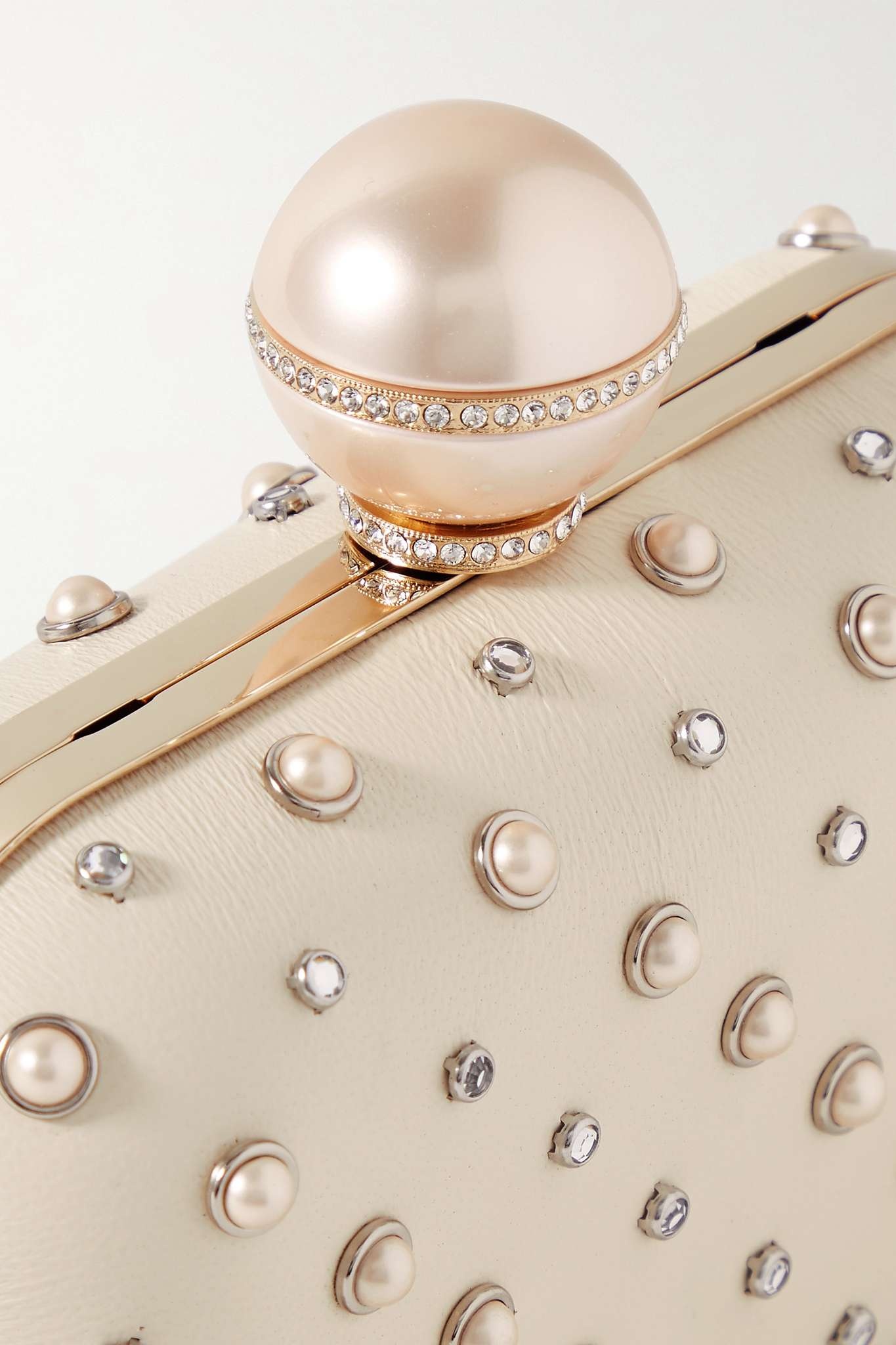 Cloud embellished leather clutch - 4