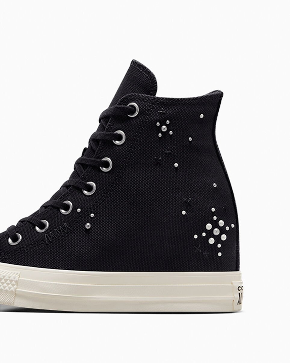 Chuck Taylor All Star Wedge Platform Pearls & Studs - 9