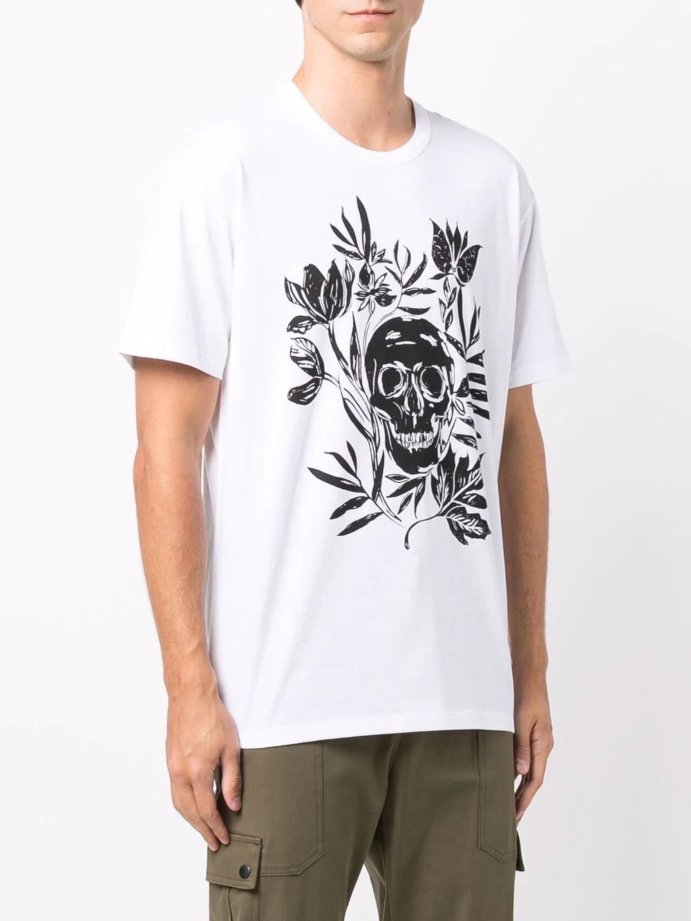 skull-print T-shirt - 3