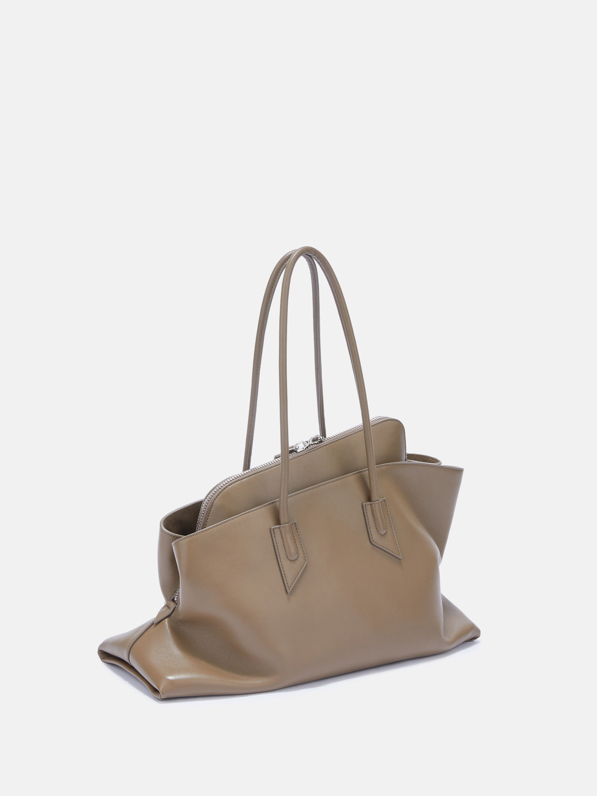 ''LA PASSEGGIATA MEDIUM'' CAMEL TOP HANDLE - 3