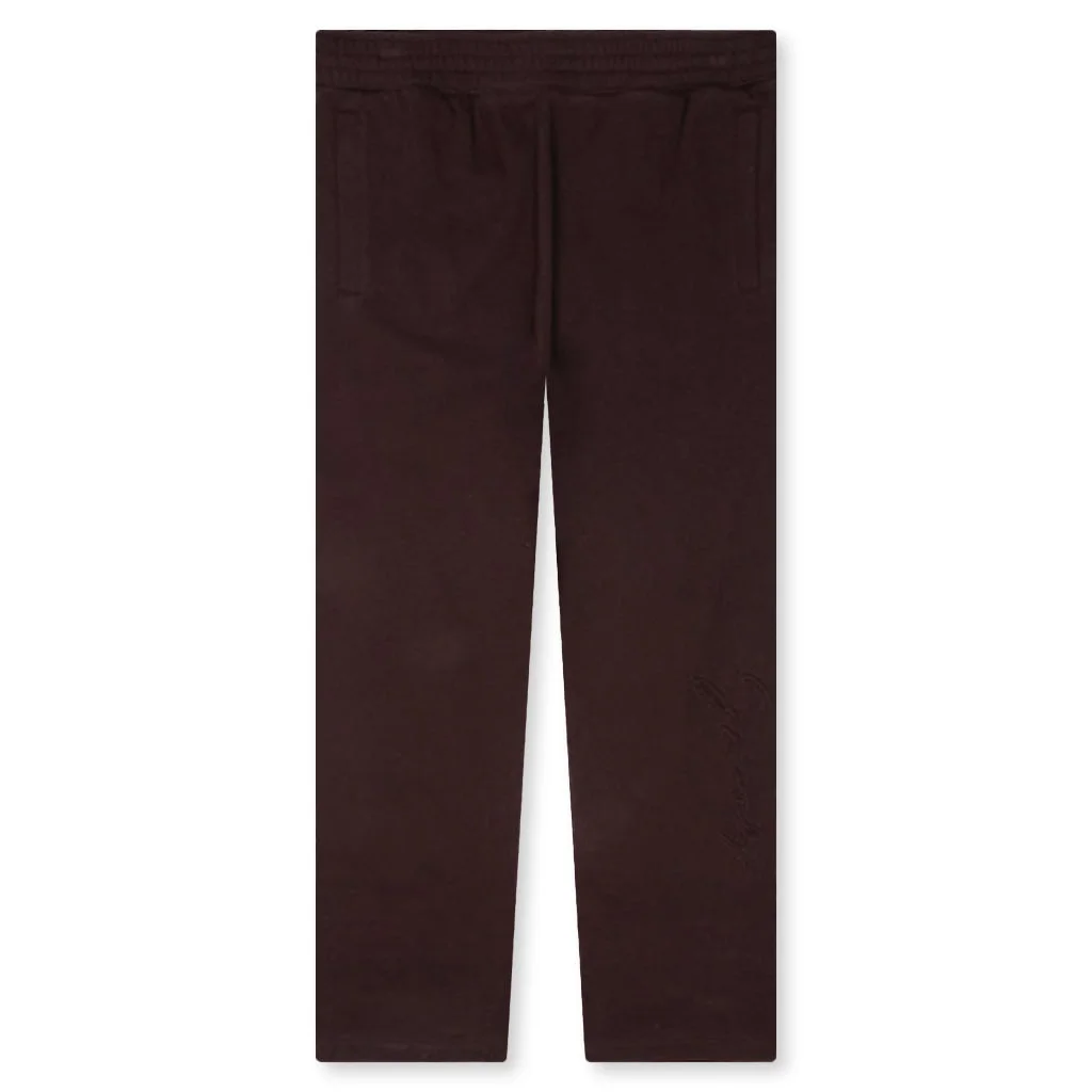 STRAIGHT LEG FORMAL JOGGER - BURGUNDY - 1