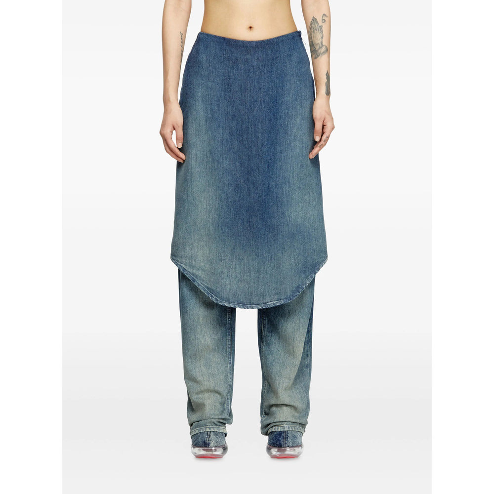 Diesel Blue Denim - Straight-Leg Jeans Women - 2