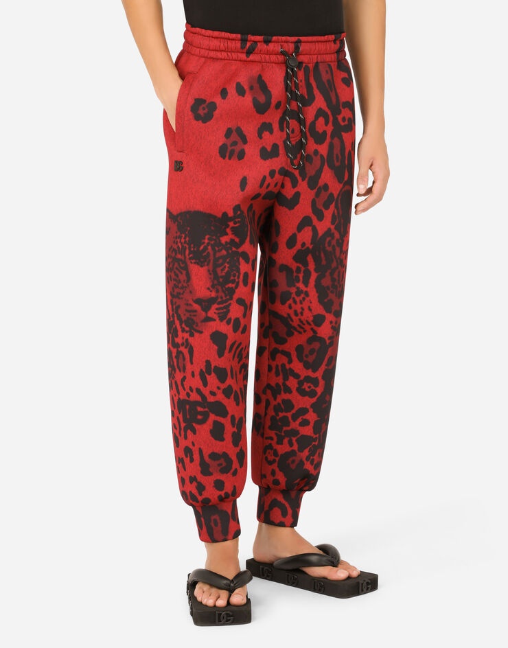 Leopard-print jogging pants - 4