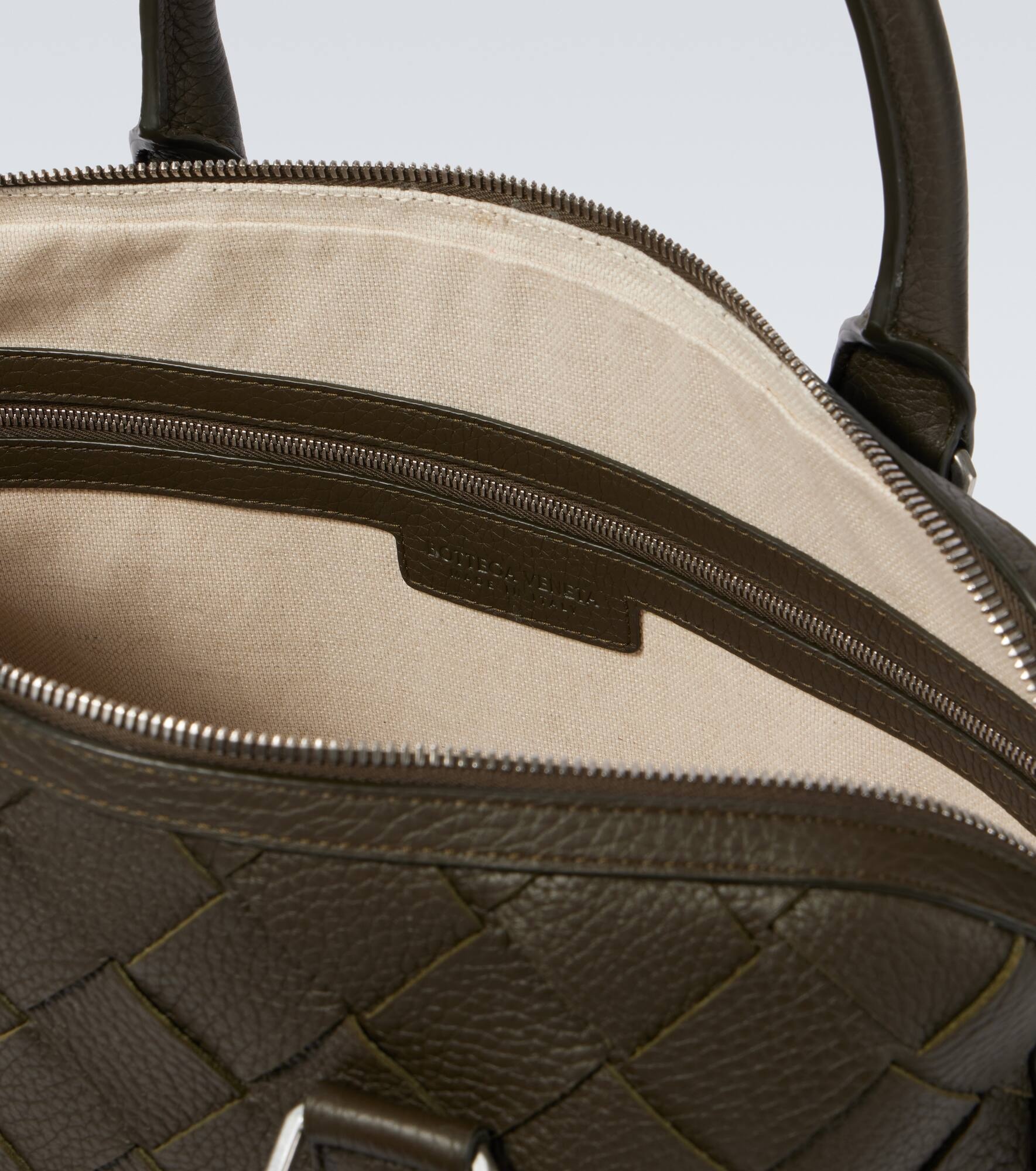 Intrecciato leather briefcase - 4