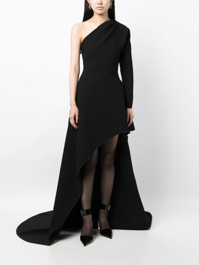 MATICEVSKI one-shoulder high-low hem gown outlook