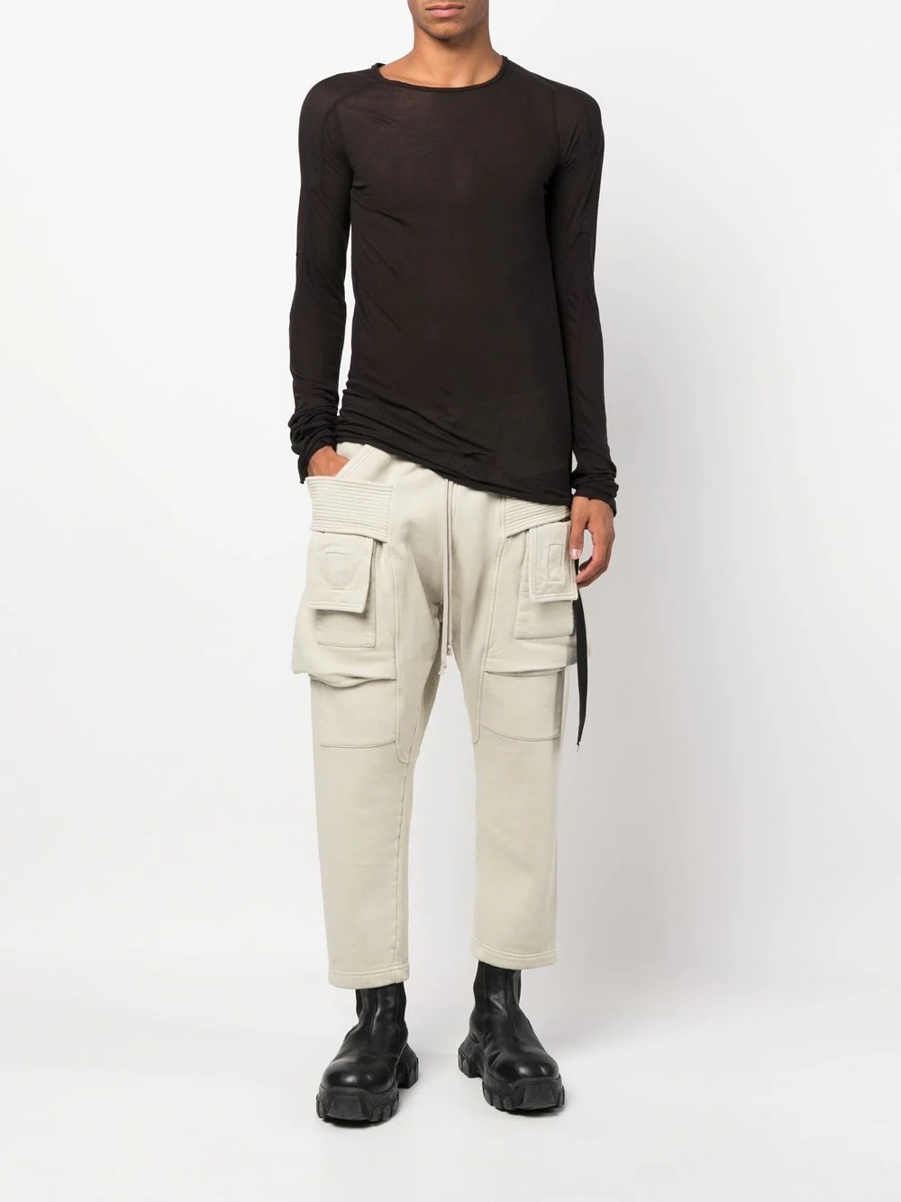 tapered cargo-pocket trousers - 2