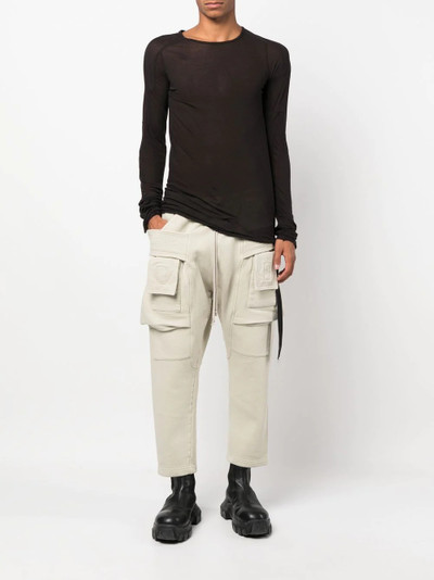 Rick Owens DRKSHDW tapered cargo-pocket trousers outlook