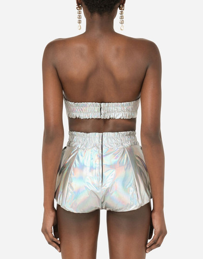 Dolce & Gabbana Holographic technical nylon top outlook