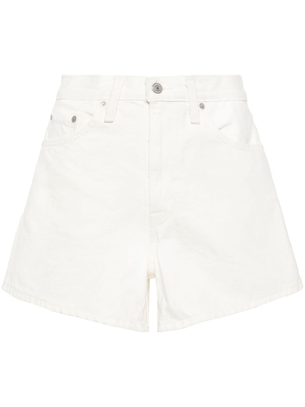 80's high-rise denim shorts - 1