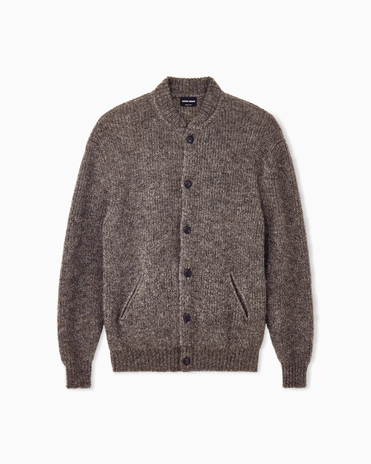 CARDIGAN REGULAR FIT MOHAIR WOOL IN HALF CARDIGAN STITCH - 1