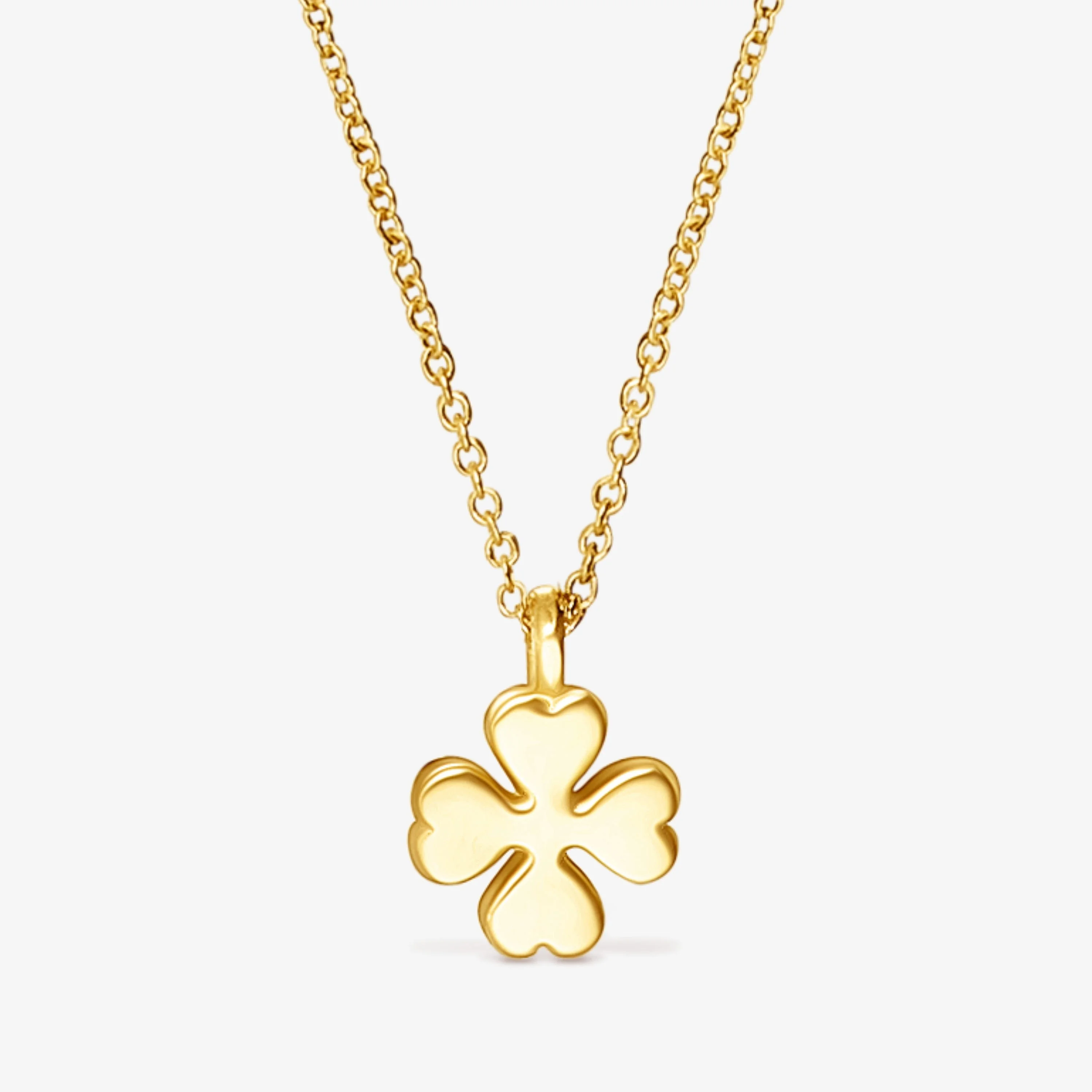 18K solid gold TOUS Good Vibes clover Necklace - 1