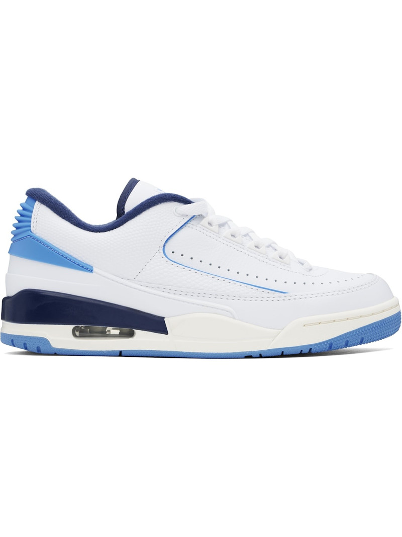 White & Blue Jordan 2/3 Sneakers - 1