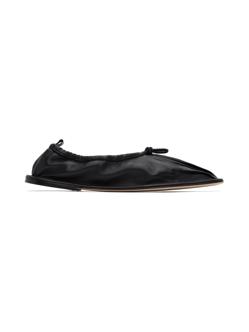 HEREU Black Puntera Ballerina Flats | REVERSIBLE