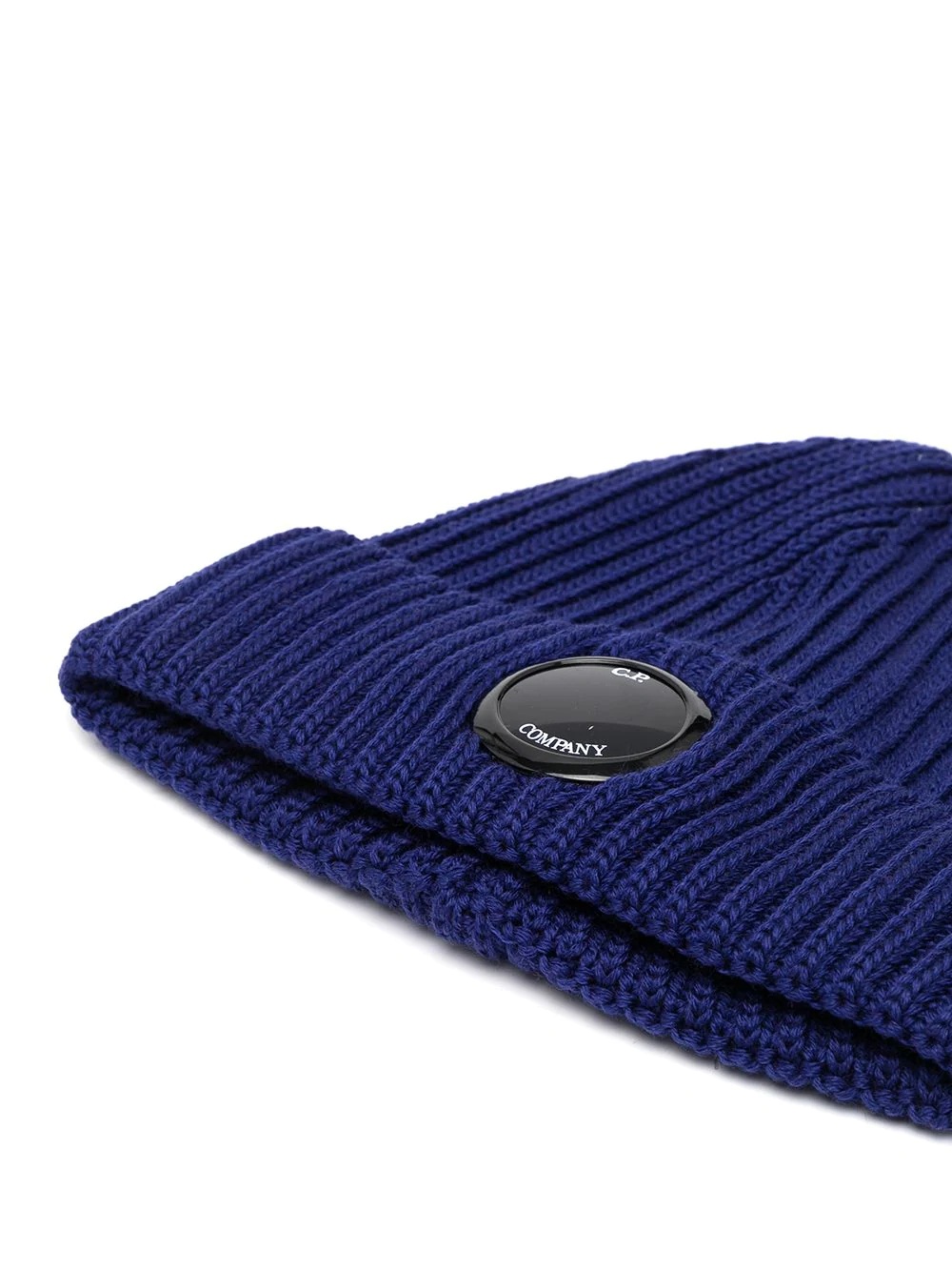 logo-patch ribbed knit beanie - 2