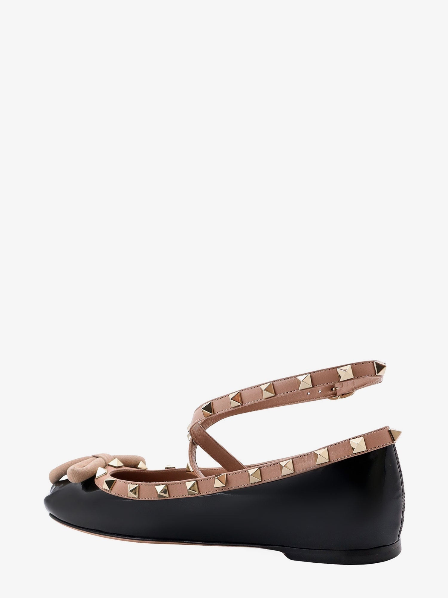 Valentino Garavani Women Patent Leather Ballerinas With Iconic Studs - 3