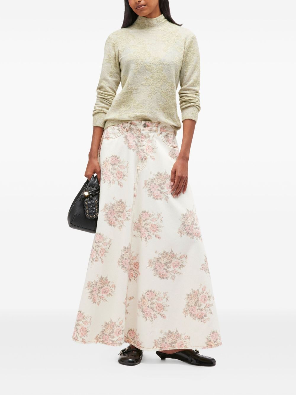 floral-print maxi skirt - 2
