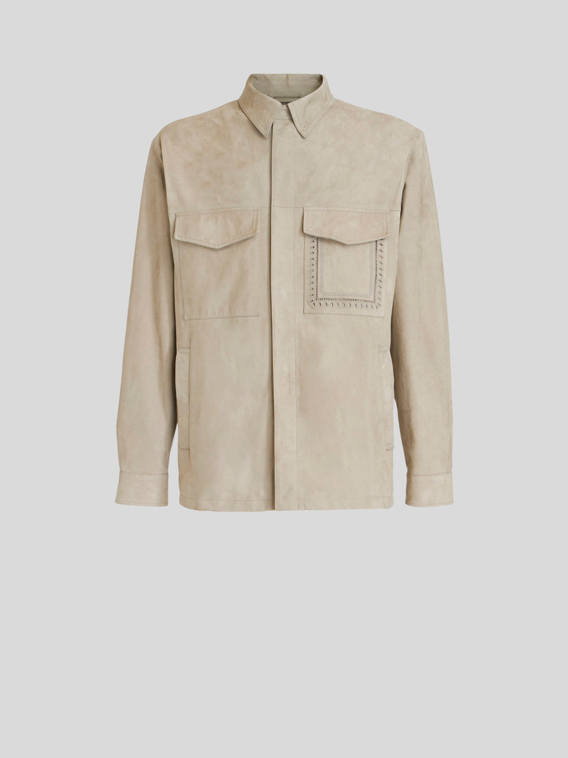 SUEDE SAFARI JACKET - 1