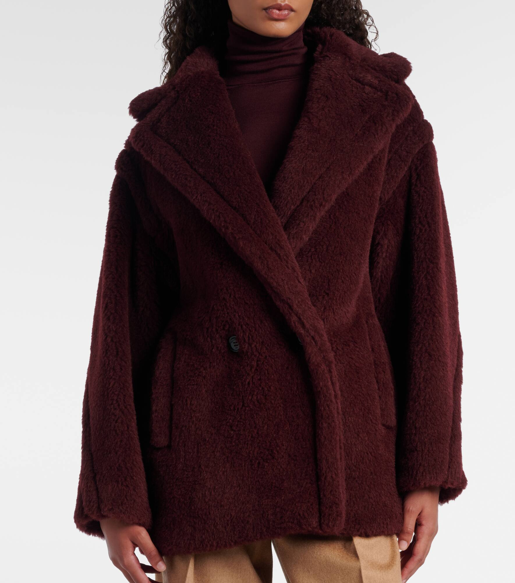 Olga apaca, wool and silk peacoat - 6