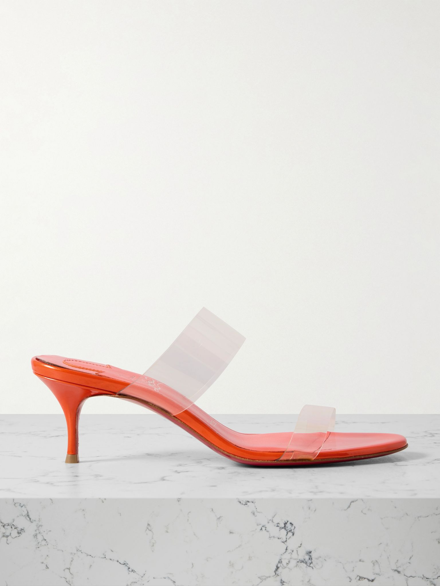 Just Nothing 55 PVC mules Orange - 1