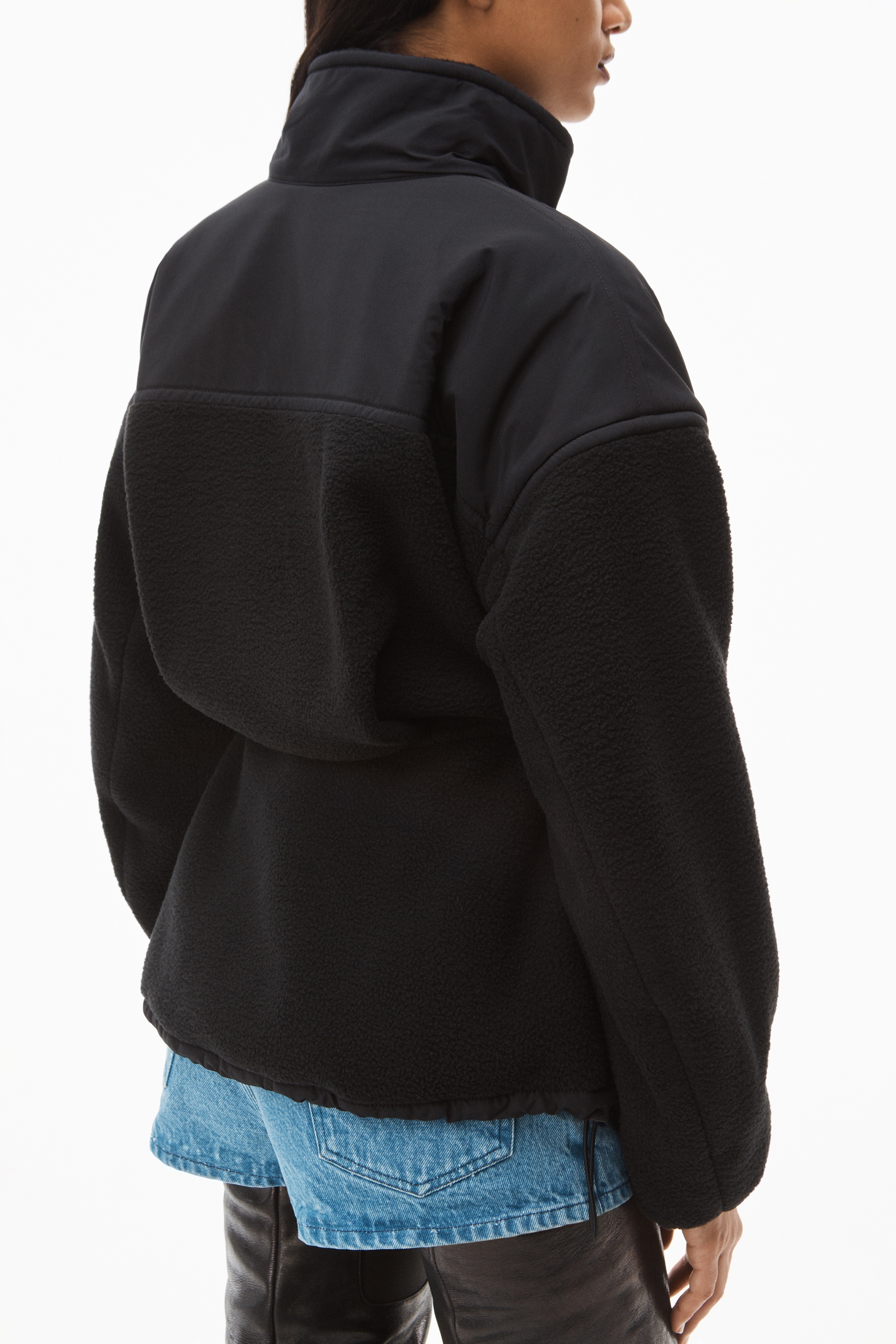 SCULPTED JACKET IN TEDDY FLEECE - 6