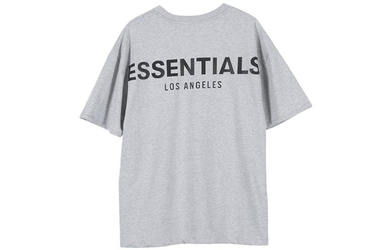 ESSENTIALS Fear of God Essentials LA Tee limited Reflective Short Sleeve Unisex Gray FOG-SS20-006 outlook