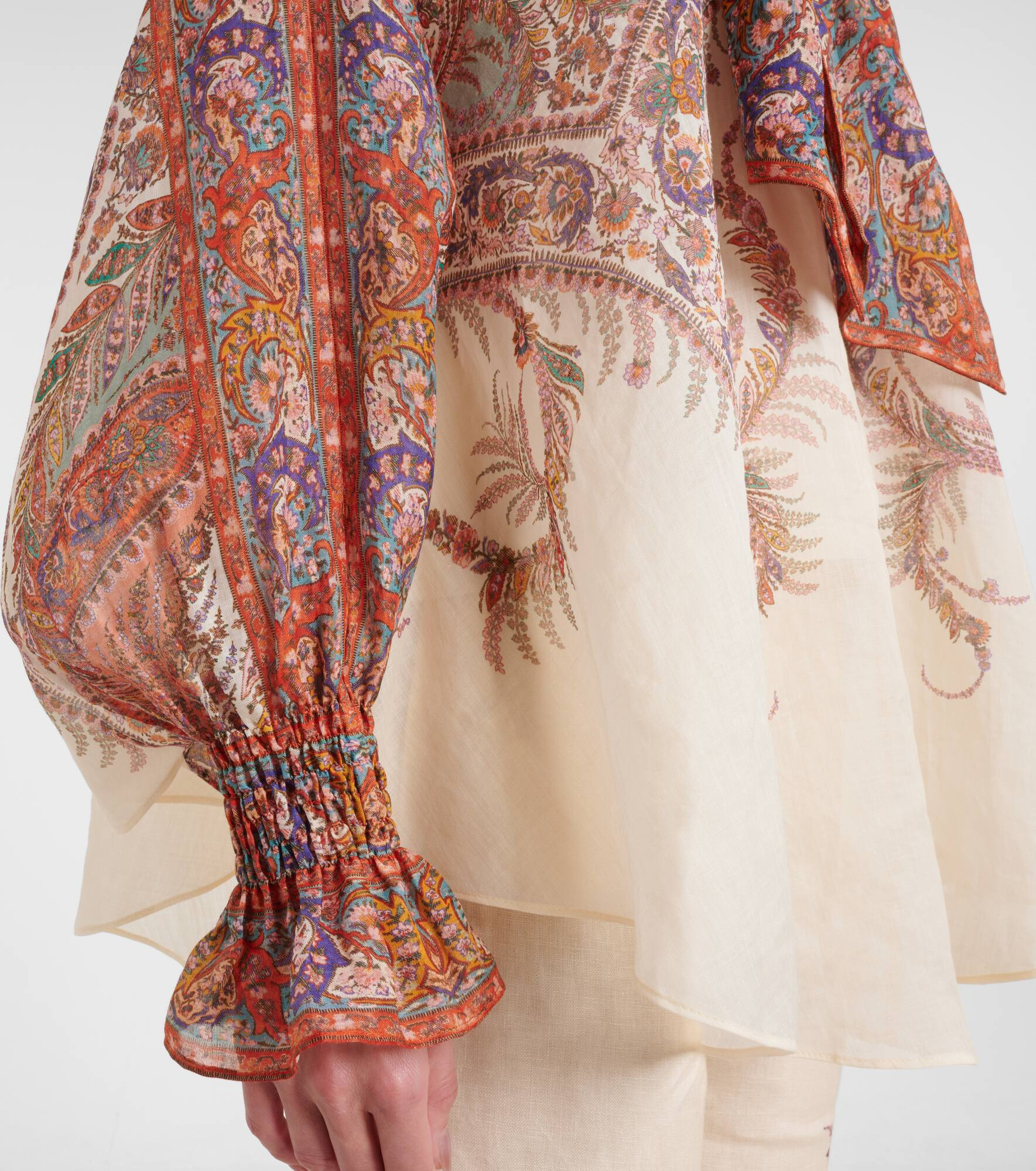 Rhiannon bow-detail paisley blouse - 5
