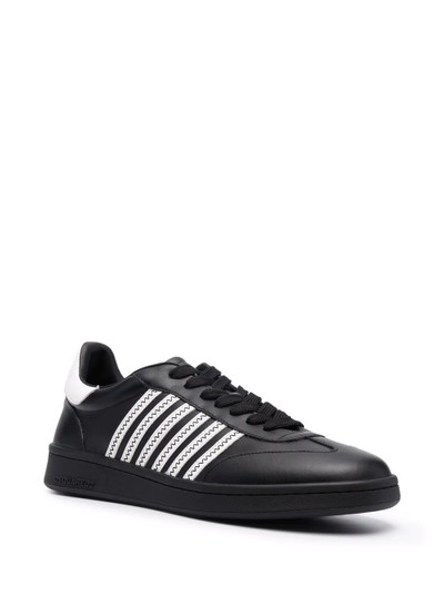 DSQUARED2 side-stripe detail low top sneakers outlook