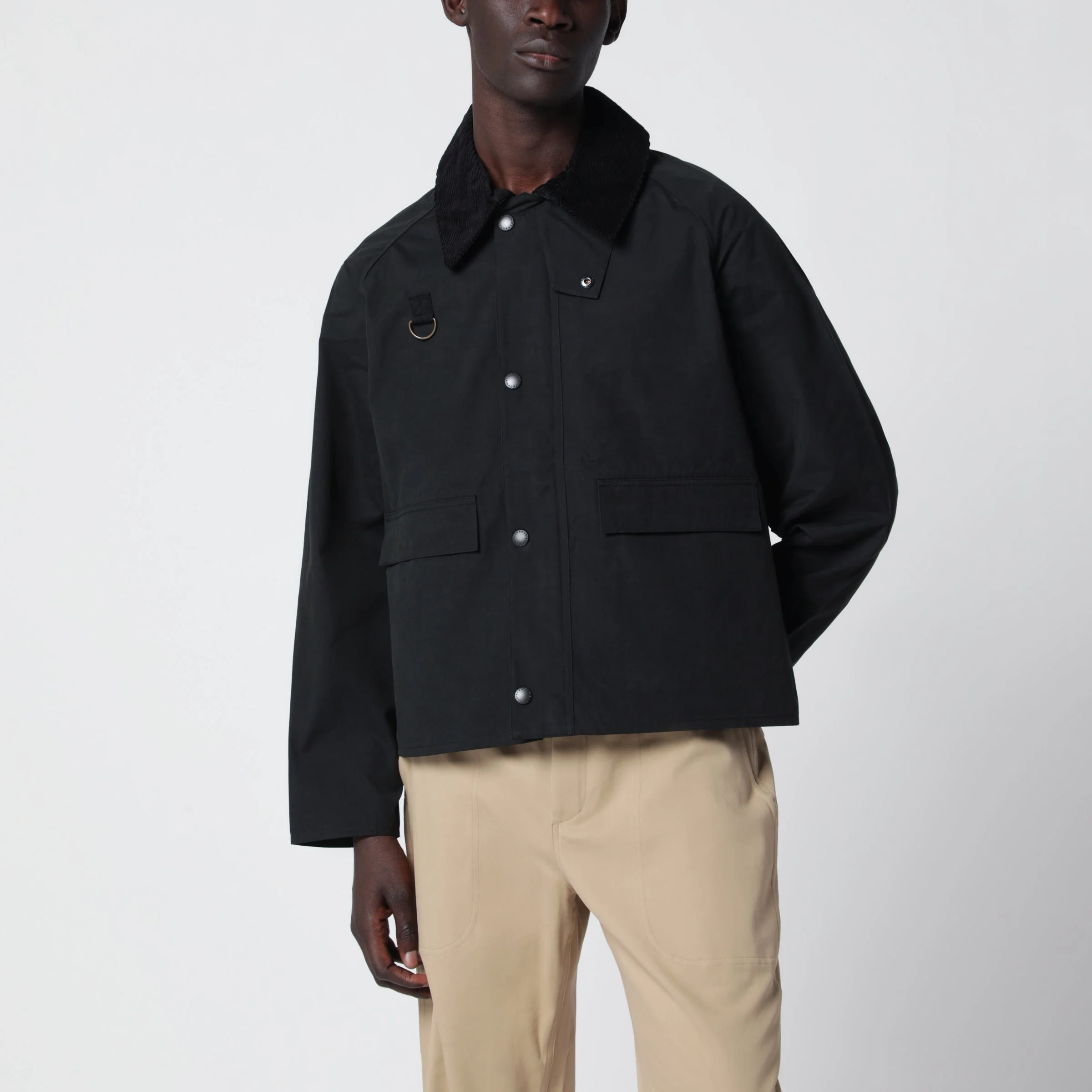 Black Spey jacket in cotton blend - 1