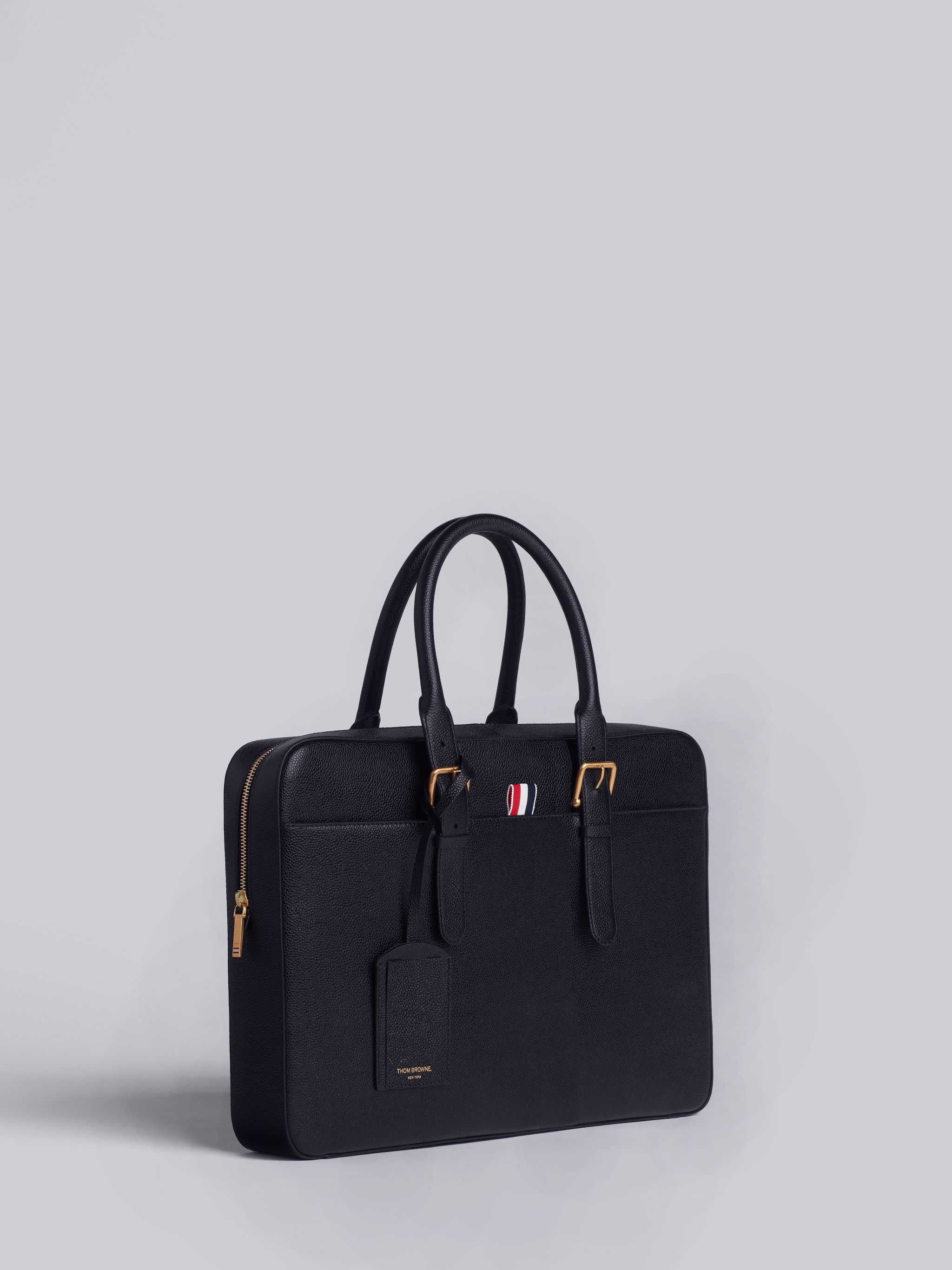 Business Bag in Black Pebble Grain - 2