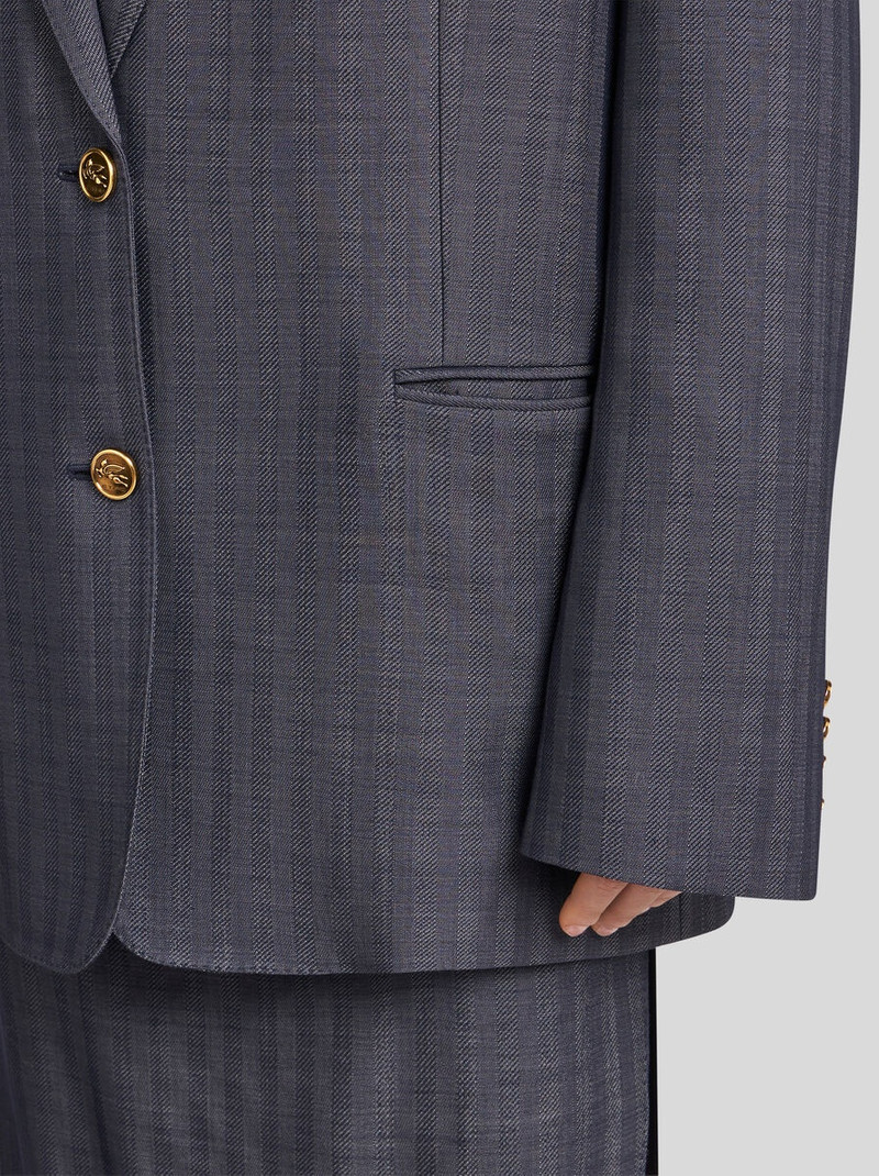 Etro OVERSIZED JACKET WITH PEGASO BUTTONS outlook