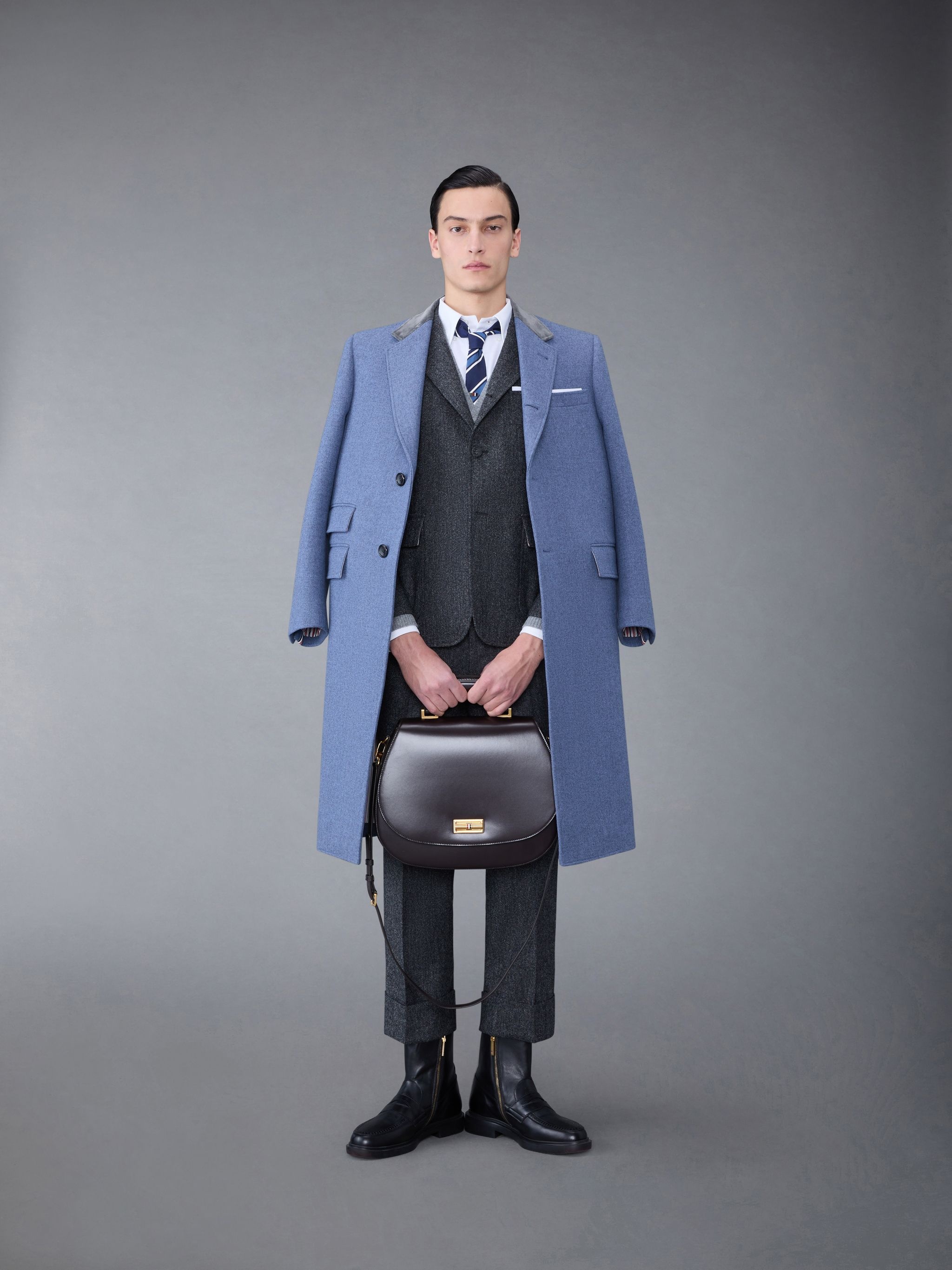 Donegal Tweed 4-Bar Straight Fit Sport Coat - 3