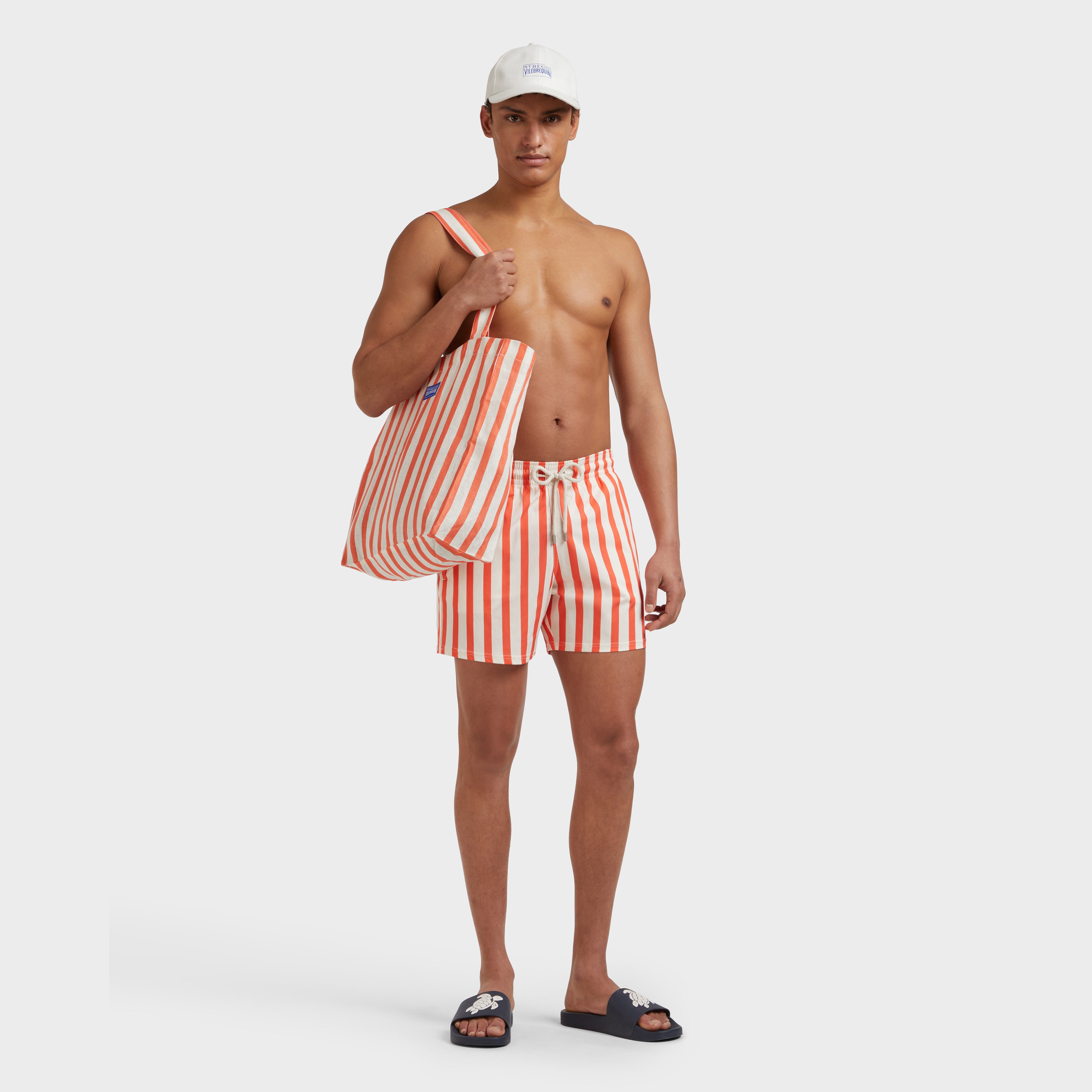Men Stretch Swim Trunks Stripes - Vilebrequin x St Regis - 5