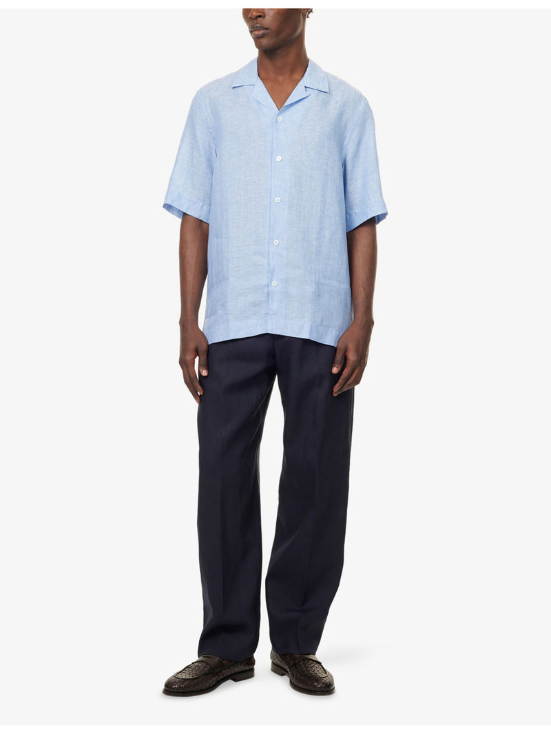 Paul Smith Short-Sleeve Linen Shirt outlook