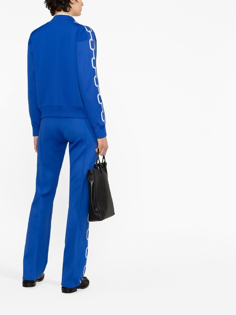 chain-print zipped track jacket - 3