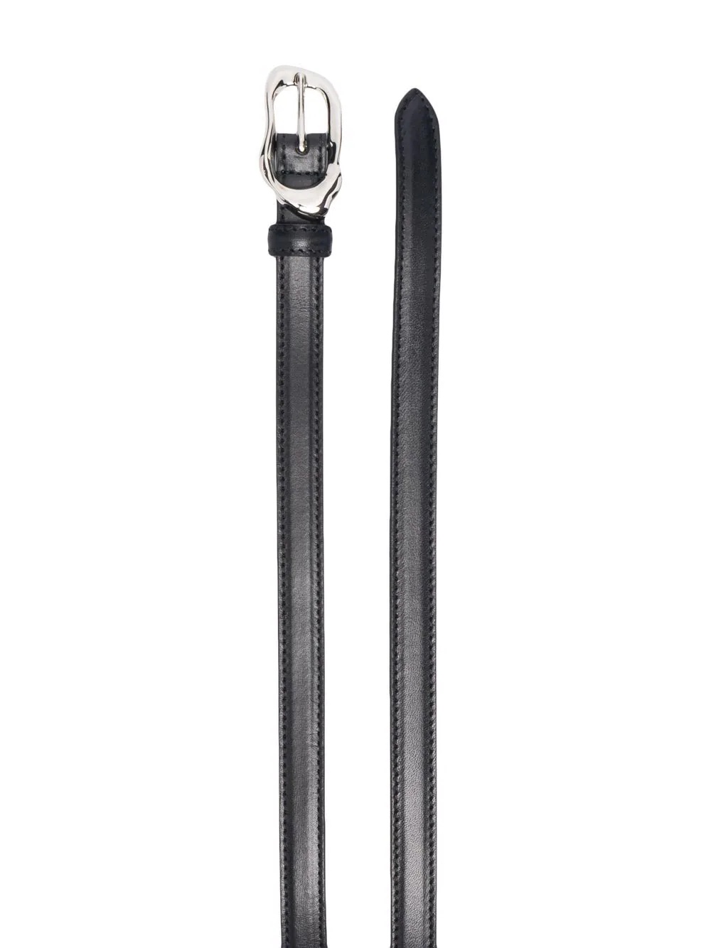 Molten thin leather belt - 2