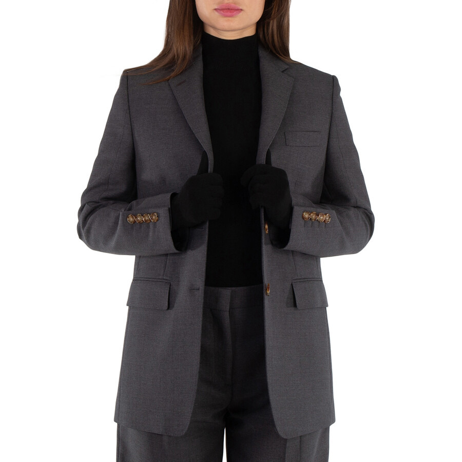 Burberry Ladies Loulou Single Breasted Tailored Blazer - 3