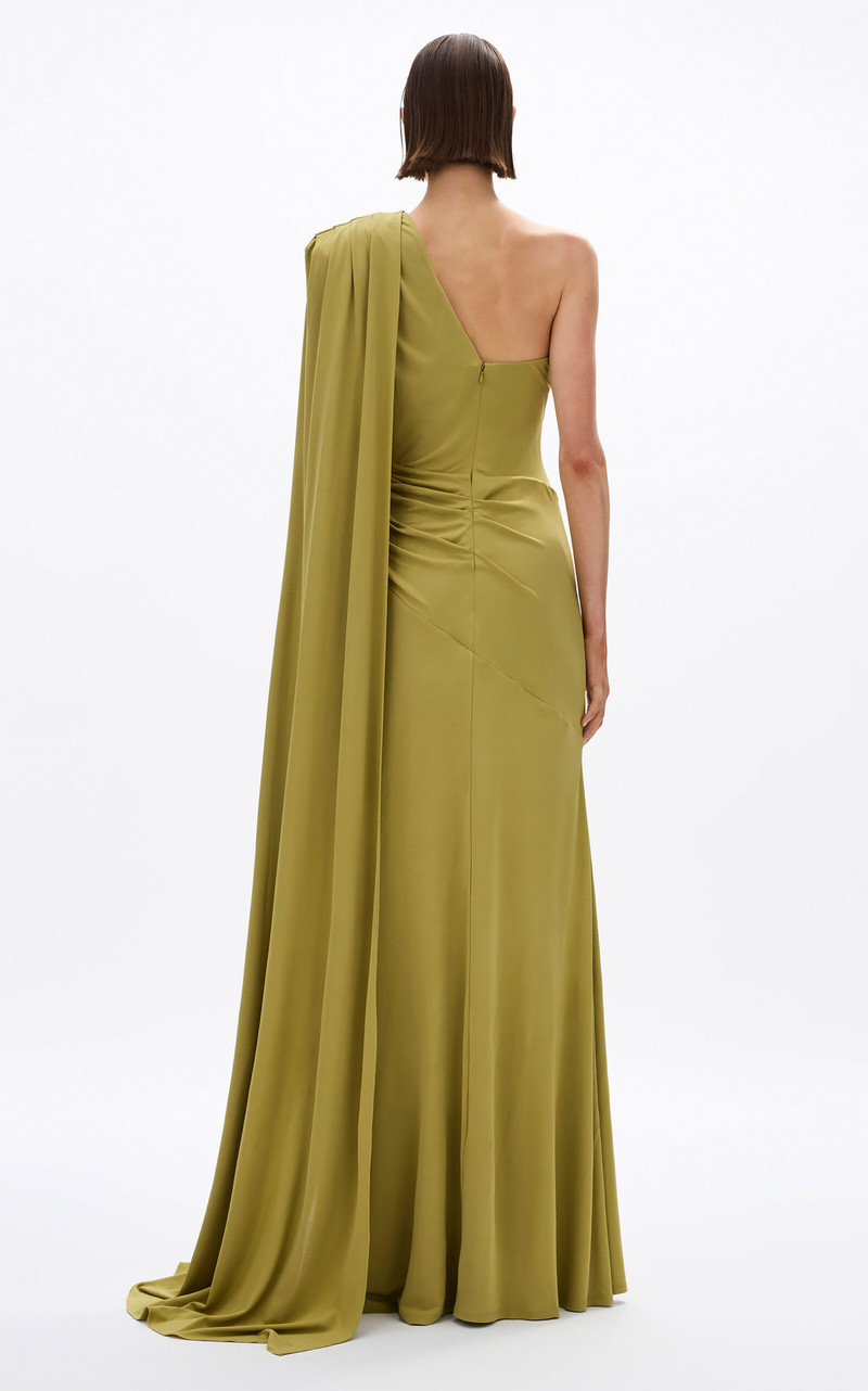 Jordan Draped Gown green 5