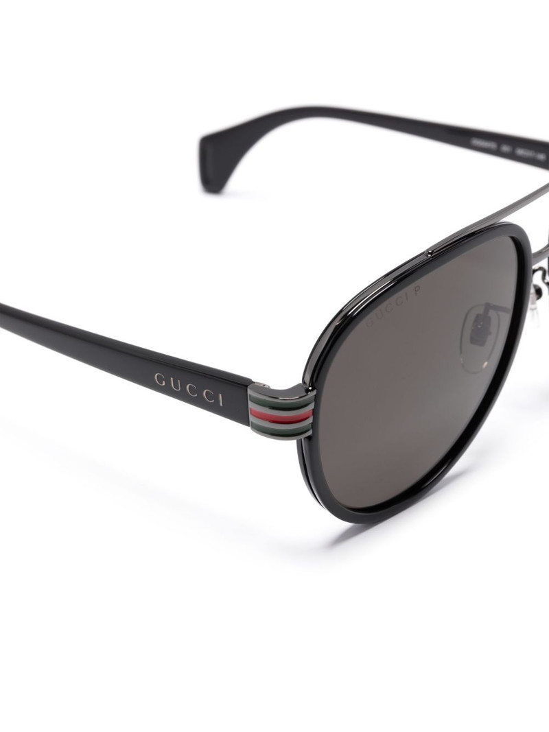 tinted pilot-frame sunglasses 3
