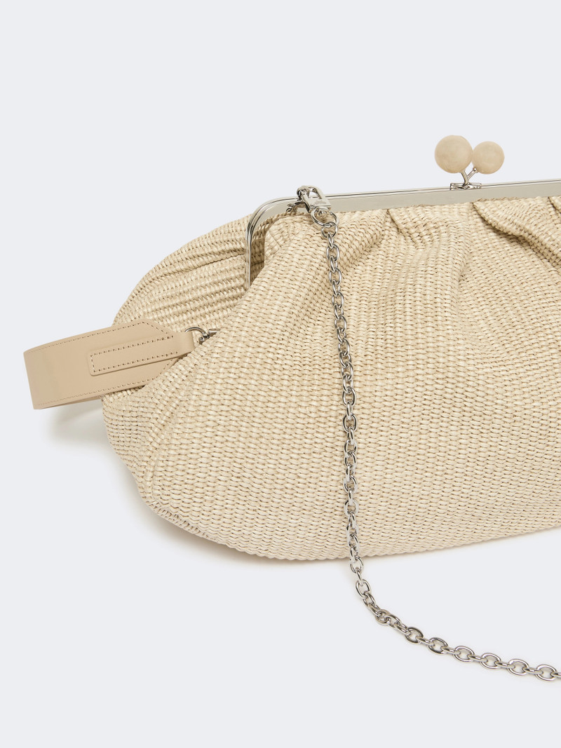 NABARRO Large raffia-effect Pasticcino bag - TURTLEDOVE 3