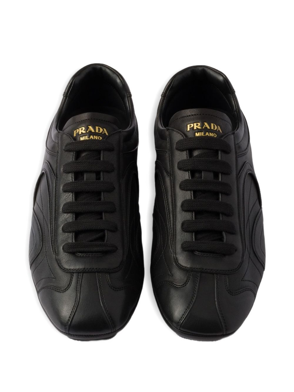 Antiqued nappa leather sneakers - 4