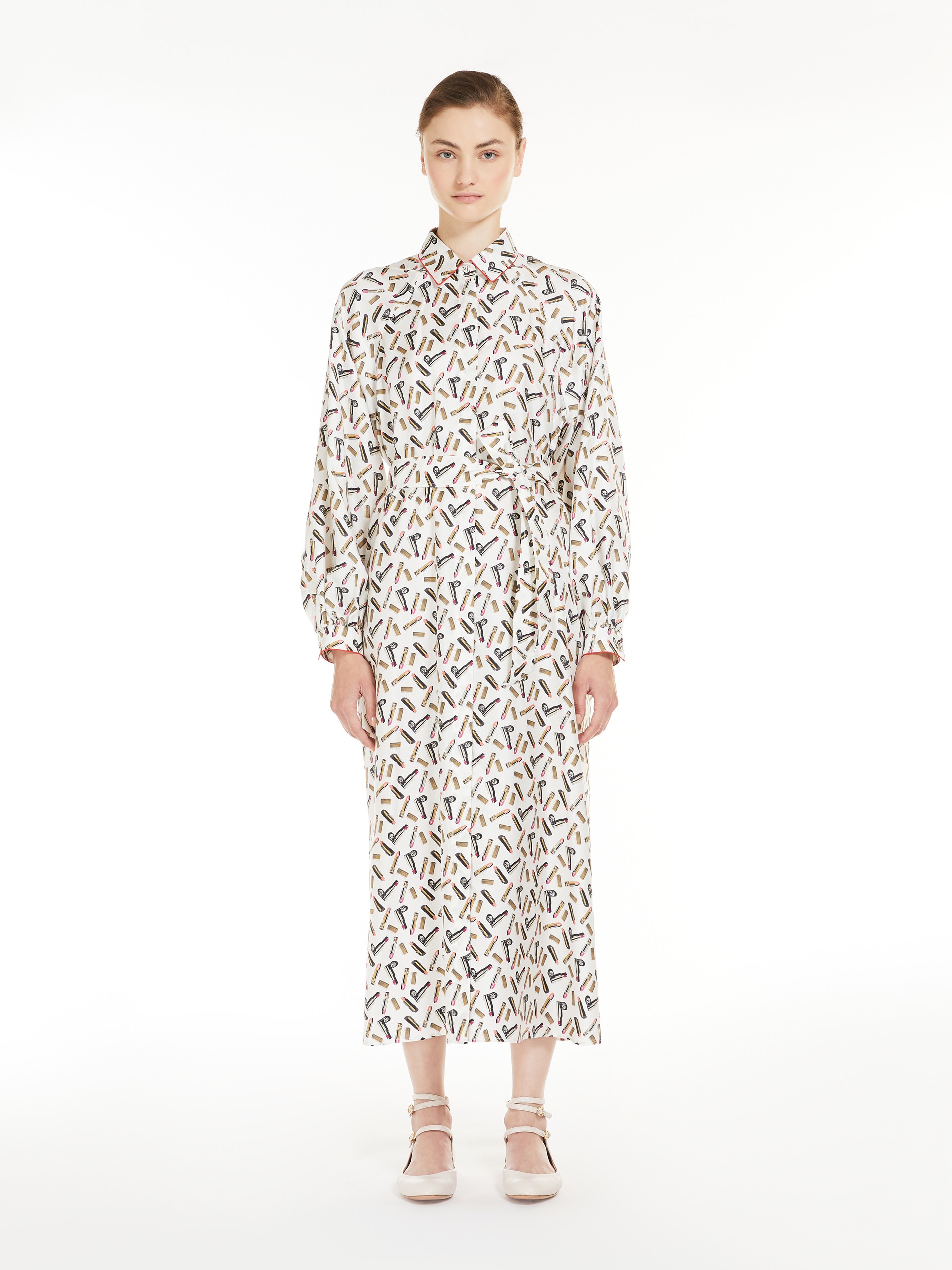 RIMMEL Printed silk shirt dress - 3