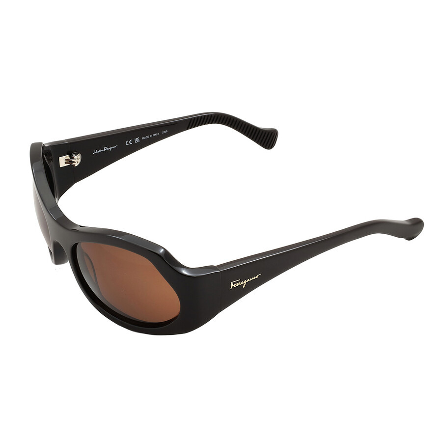 Salvatore Ferragamo Brown Wrap Ladies Sunglasses SF1078S 210 59 - 5