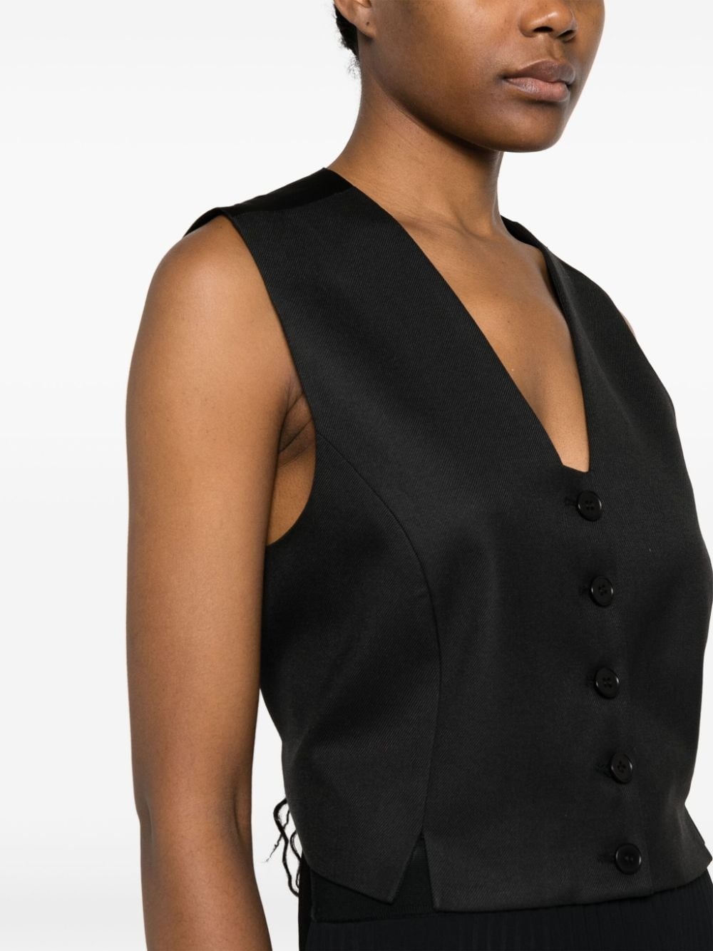 V-neck single-breasted waistcoat - 5