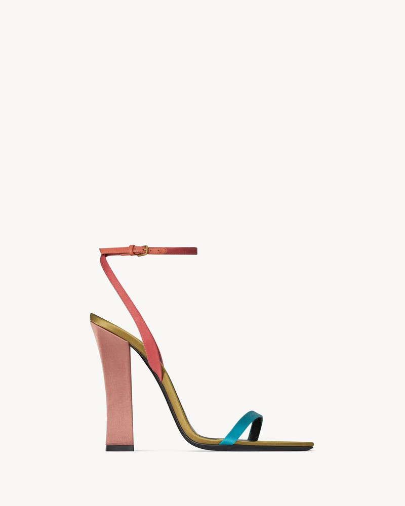 DOMINIQUE SANDALS IN SATIN CREPE 1