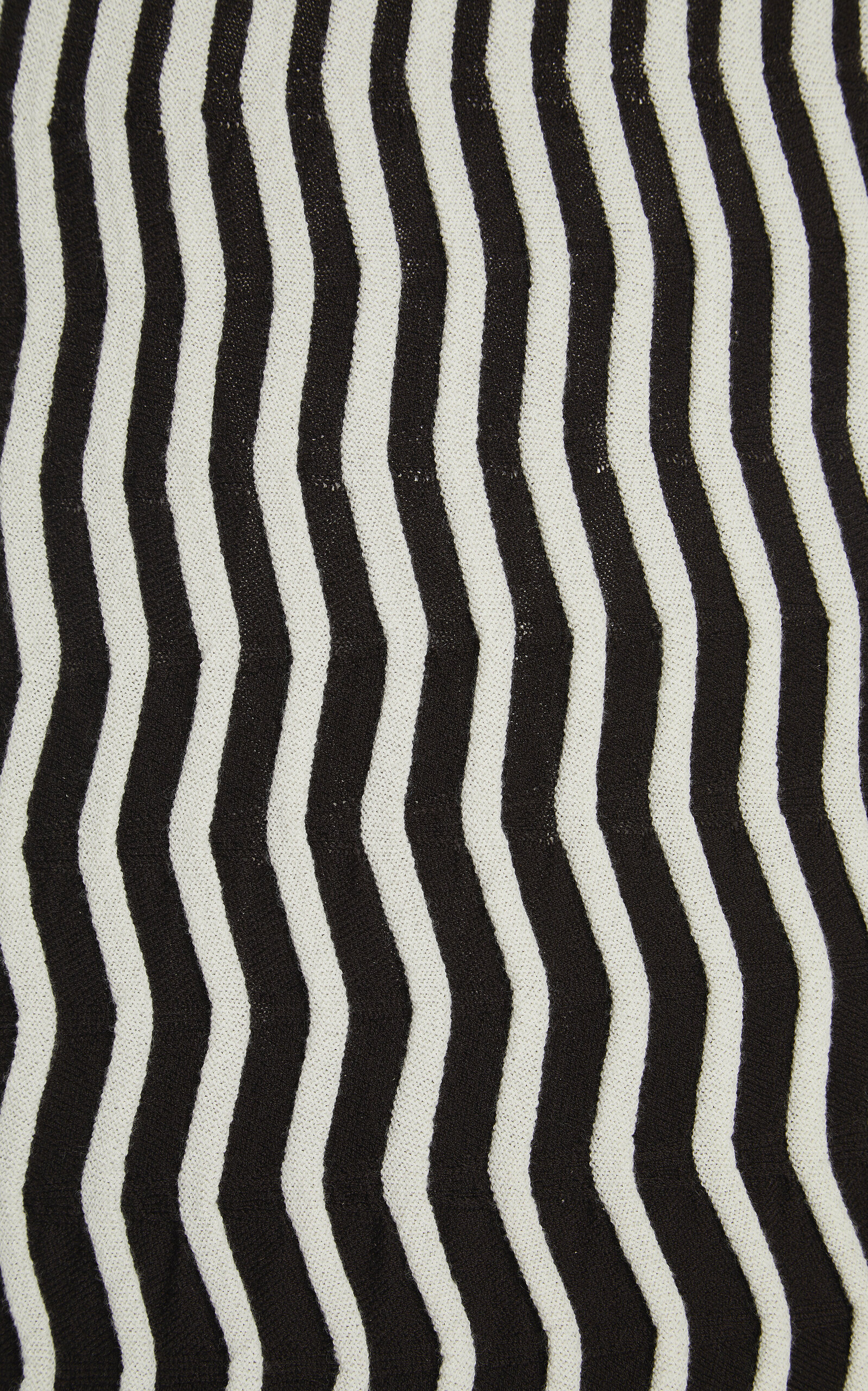 Ribbed Wool-Blend Midi Dress stripe - 5