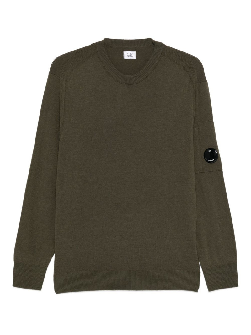 lens-detail crew-neck sweater 1