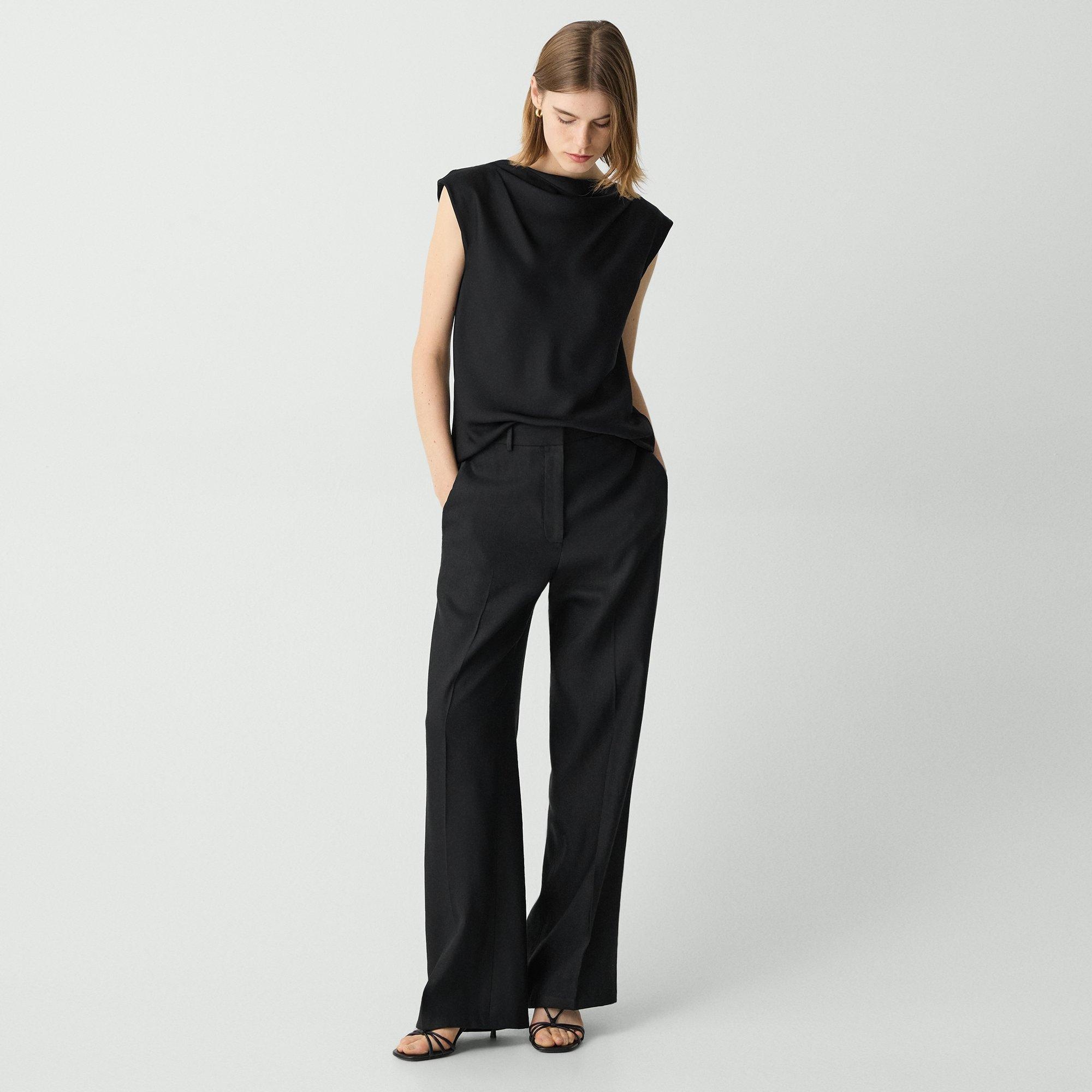 Straight Pant in Linen-Viscose - 2