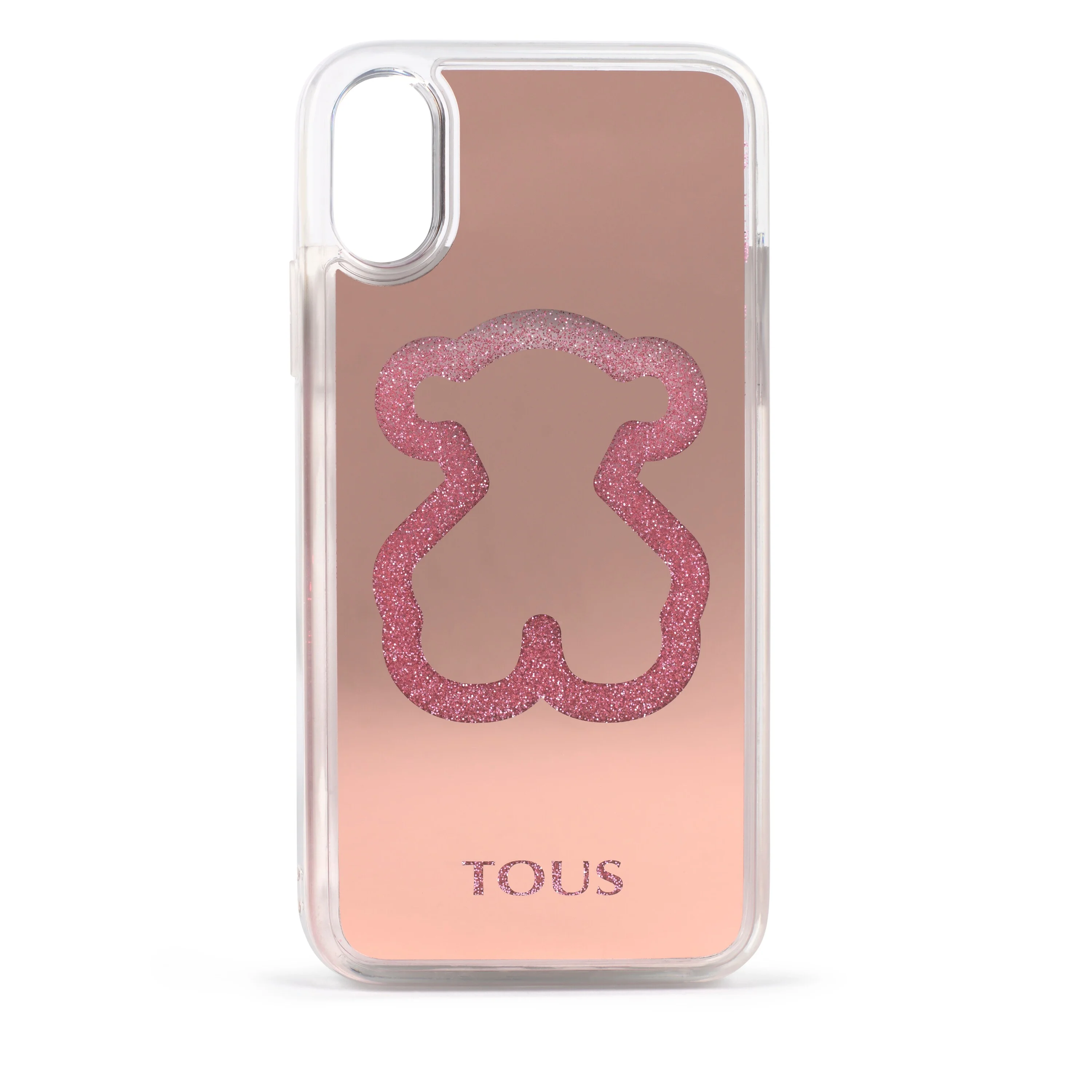 X/XS pink Delrey Glitter Mirror Bear Cellphone cover - 1
