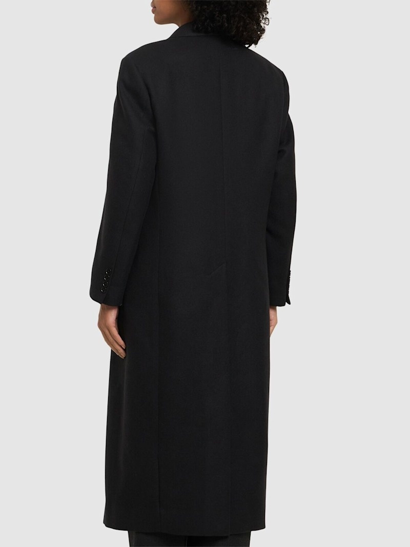 【AURALEE】LIGHT MELTON CHESTERFIELD COAT Auralee Women's Light Melton Chesterfield Coat in Top