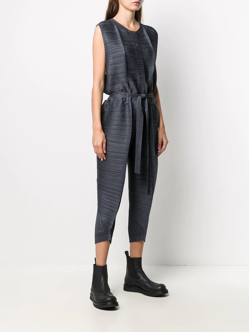 micro pleated jumpsuit - 3